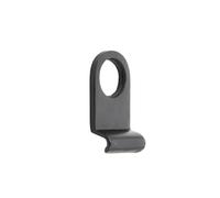 KOOPLES HARDWARE 86x46mm Cylinder Pull - Solid Brass Keyhole Pull Handle for Euro Profile Locks - External Door Accessory for Smooth Key Operation (Black)