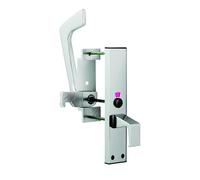 KOOPLES HARDWARE Accessible Toilet Handle Set Heavy-Duty Stainless Steel Grab Bar with Safety Lock DDA Compliant Bathroom Aid for Elderly, Disabled & Mobility Support (Polished Anodised Aluminium)