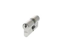 Kooples Hardware AGB Euro Profile 5 Pin Double Cylinder 60mm or 70mm - Secure Door Lock Barrel (Satin Chrome, 60mm)