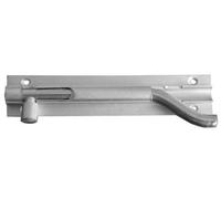 Kooples Hardware Aluminium Necked Barrel Bolts - Offset Slide Bolt for Inward or Outward Opening Doors & Windows - Satin Anodised Finish with Screws Included (152x25mm)