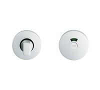 Kooples Hardware Aluminium Thumbturn and Release Satin Anodised Aluminium Bathroom Lock Set Concealed Fix, Emergency Coin Release