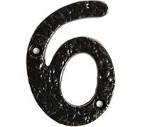 Kooples Hardware Antique Door Numerals - Vintage Style Solid Brass House Numbers with Aged Finish - Classic Address Digits for Doors, Gates & Walls (6&9)