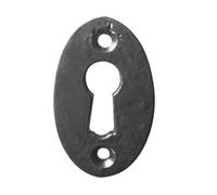 Kooples Hardware Antique Oval Escutcheon Vintage Keyhole Cover Plate, Escutcheon for Interior & Exterior Doors, Classic Oval Design, Concealed Fixings, Timeless Finish