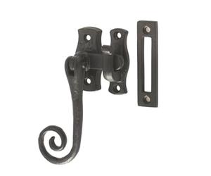Kooples Hardware Antique Range Locking Casement Fastener Traditional Window Latch with Key Aged Finish - Secure Timber Fit (Left Hand)