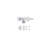 Kooples Hardware Architectural Barrel Bolt - 75mm x 30mm - Compact 9mm Bolt - Face-Fix with 3 Keeps - Satin Chrome Finish (Polished Chrome)