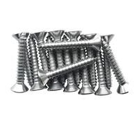 kooples Hardware Architectural Door Pozi Twin Thread Stainless Steel Screws (Polished Vapor Deposition, 10x1")