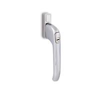 Kooples Hardware Architectural Inline Locking Window Handle - Secure Window Latch with Key - Modern Inline Design - Durable Construction - Fixings Included (Hardex Chrome, 55mm)