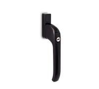 Kooples Hardware Architectural Inline Locking Window Handle - Secure Window Latch with Key - Modern Inline Design - Durable Construction - Fixings Included (Black, 20mm)