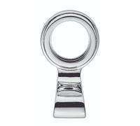 Kooples Hardware Architectural Quality Cylinder Latch Pull Solid Metal Handle for Front Door Lock Cover Plate (Polished Chrome, Boxed)