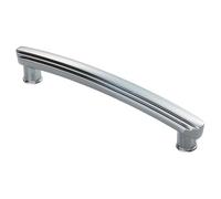 KOOPLES HARDWARE Art Deco Handle Cabinet Pull for Kitchen Drawer Cupboard Wardrobe (Polished Chrome)