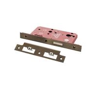 Kooples Hardware Atlantic DIN Euro Profile Deadlock Double Throw 60mm Backset - Mortice Door Lock (Antique Brass)