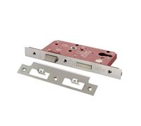 Kooples Hardware Atlantic DIN Euro Profile Sashlock Double Throw 60mm Backset Mortice Lock Case for Euro Cylinder Doors (Polished Chrome)