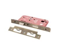 Kooples Hardware Atlantic DIN Euro Profile Sashlock Double Throw 60mm Backset Mortice Lock Case for Euro Cylinder Doors (Antique Brass)