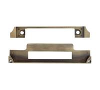 Kooples Hardware Atlantic Euro Sashlock Rebate Kit for Double Rebated Door Pairs - Durable and Easy Installation (Antique Brass)