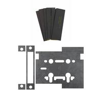 Kooples Hardware Atlantic Sash Lock & Hinge Pads Intumescent Kit FD60 Fire Door Safety (3" x 2" Hinge Pads)