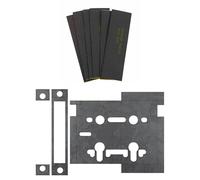 Kooples Hardware Atlantic Sash Lock & Hinge Pads Intumescent Kit FD60 Fire Door Safety (4" x 3" Hinge Pads)