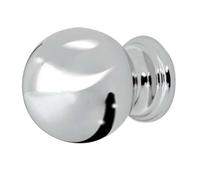 KOOPLES HARDWARE Ball Shaped Cupboard Knobs - Solid Brass Round Cabinet Knobs for Drawers, Doors & Furniture - Classic Timeless Style (24mm)