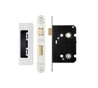 Kooples Hardware Bathroom Door Lock Thumb Turn and Release Set for Internal Toilet or WC Doors - Durable Privacy Lock (Satin Stainless)