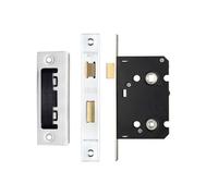 Kooples Hardware Bathroom Lock with Thumb Turn and Emergency Release - Internal Privacy Door Lock for WC or Toilet (Polished Stainless)