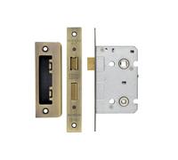 Kooples Hardware Bathroom Lock with Thumb Turn and Emergency Release - Internal Privacy Door Lock for WC or Toilet (Florentine Bronze)