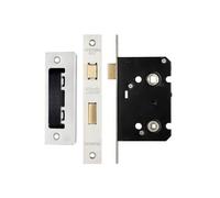 Kooples Hardware Bathroom Lock with Thumb Turn and Emergency Release - Internal Privacy Door Lock for WC or Toilet (Satin Stainless)