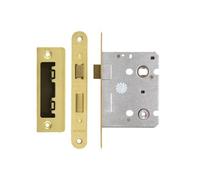 Kooples Hardware Bathroom Lock with Thumb Turn and Emergency Release - Internal Privacy Mortice Lock for Toilet (Brass Finish/Anti Tarnish)