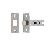 Kooples Hardware Bolt-Through Tubular Deadbolt - Secure Deadbolt Lock for Internal Doors - Suitable for Bathroom Turns (Satin Stainless Steel, 64mm)