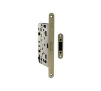 Kooples Hardware Bonaiti Polaris 2XT Magnetic Bathroom Lock 60mm Backset - Silent Concealed Mortice Lock for Internal Doors (Matt Antique Brass)