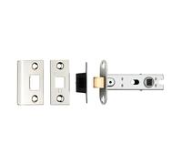 Kooples Hardware BTL Tubular Mortice Latch - Bolt Through Door Latch for Internal Doors (Nickel Plate, 76mm)