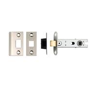 Kooples Hardware BTL Tubular Mortice Latch - Bolt Through Door Latch for Internal Doors (Satin Nickel, 76mm)