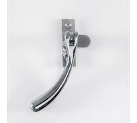 Kooples Hardware Bulb End Casement Fastener - Classic Window Catch for Standard Timber Frames - Traditional Latch with Keep & Screws (Polished Chrome, 155mm)