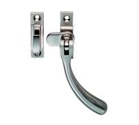 Kooples Hardware Bulb End Casement Fastener - Weather Strip Compatible Window Catch - Traditional Latch with Keep for Timber Frames (Satin Nickel)