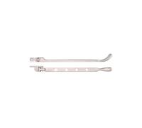 Kooples Hardware Bulb End Casement Stay - Solid Brass - Traditional Window Stay for Timber Casement Windows (PVD Satin Nickel)