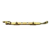 Kooples Hardware Bulb End Casement Stay - Steel Window Stay Arm with Pins - Traditional Design for Timber Casement Windows (Florentine Bronze, 253mm)