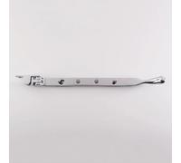 Kooples Hardware Bulb End Casement Stay - Steel Window Stay Arm with Pins - Traditional Design for Timber Casement Windows (Polished Chrome, 253mm)