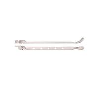 Kooples Hardware Bulb End Casement Stay - Traditional Solid Brass Window Stay for Timber Casement - Heritage Style (PVD Satin Nickel)