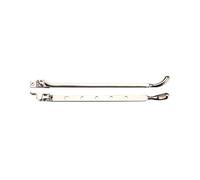 Kooples Hardware Bulb End Casement Stay - Traditional Solid Brass Window Stay for Timber Casement - Heritage Style (PVD Nickel)