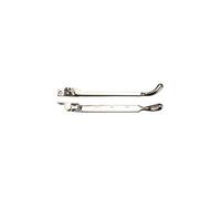 Kooples Hardware Bulb End Casement Stay Traditional Solid Brass Window Stay - Heritage Style for Timber Casement Windows (PVD Nickel)