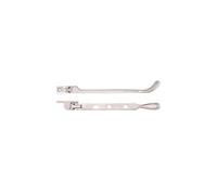 Kooples Hardware Bulb End Casement Stay Traditional Solid Brass Window Stay - Heritage Style for Timber Casement Windows (PVD Satin Nickel)