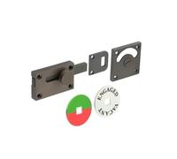 Kooples Hardware Burlington Indicator Lock - Traditional Vacant/Engaged Bathroom Lock with Thumbturn - Aged Brass Finish for Period Interiors (Dark Bronze)