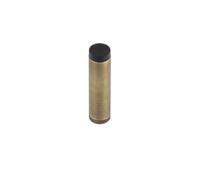Kooples Hardware Burlington Plain Wall Mounted Door Stops - Solid Brass Door Stop with Rubber Tip - Classic Design for Period Homes & Traditional Interiors (Antique Brass, No Rose)