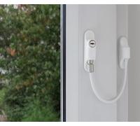 Kooples Hardware Cable Window Restrictor - Child Safety Lock for Windows & Doors - Key Lockable Wire Restrictor for uPVC, Timber & Aluminium Frames