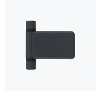 Kooples Hardware Classic Flag Hinge for PVCu Doors Stainless Steel Adjustable Lift Off High Security Design (Anthracite Grey, 24mm)