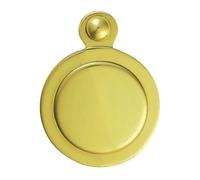 Kooples Hardware Covered Escutcheon - Swivel Cover Keyhole Plate for Euro or Mortice Locks (Polished Brass)