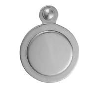 Kooples Hardware Covered Escutcheon - Swivel Cover Keyhole Plate for Euro or Mortice Locks (Polished Chrome)