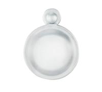 Kooples Hardware Covered Escutcheon - Swivel Cover Keyhole Plate for Euro or Mortice Locks (Satin Chrome)