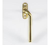 Kooples Hardware Cranked Locking Espagnolette Handle - Secure Window Lever - for uPVC and Timber Casement Frames (Polished Brass, Right Hand)