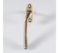 Kooples Hardware Cranked Locking Espagnolette Handle - Secure Window Lever - for uPVC and Timber Casement Frames (Florentine Bronze, Left Hand)