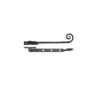 Kooples Hardware Curly Tail Casement Stay - Traditional Wrought Iron Style Window Stay for Timber Windows (Black, 203mm)