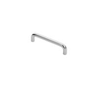 KOOPLES HARDWARE Curva D Handle Brushed Nickel Cabinet Pull for Kitchen Cupboard Drawer Wardrobe (Polished Chrome, 96mm)